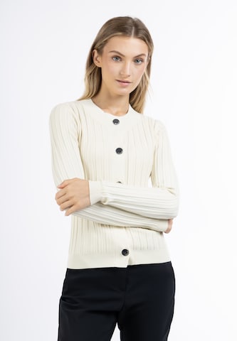 Cardigan DreiMaster Klassik en beige : devant