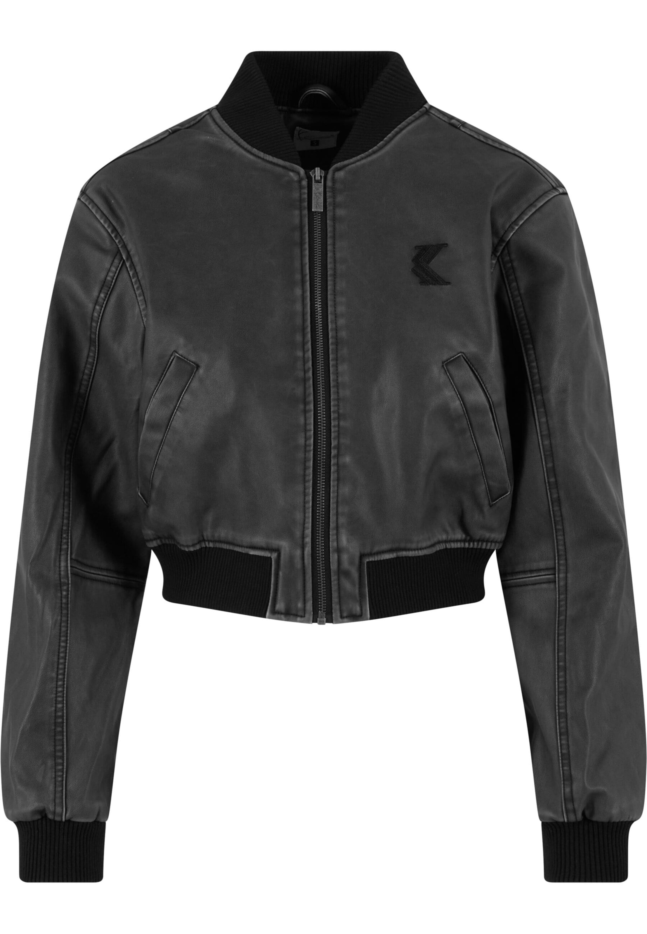 Karl Kani Between-season jacket in Black: front
