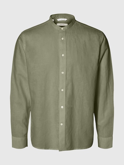 SELECTED Hemd 'SLHClay' in oliv, Produktansicht