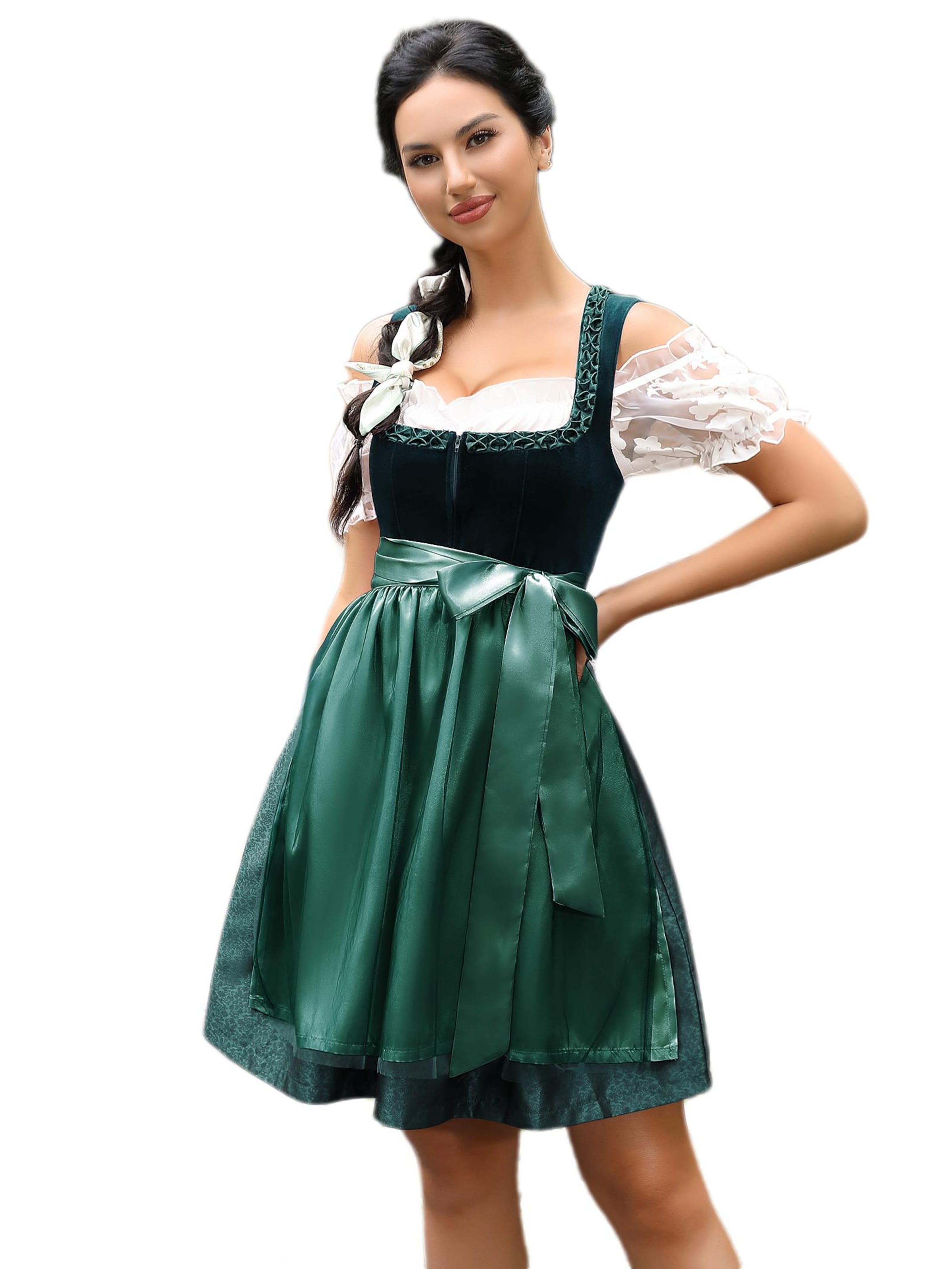 Yesfashion Dirndl in Green: front