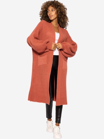 Cardigan oversize SASSYCLASSY en orange