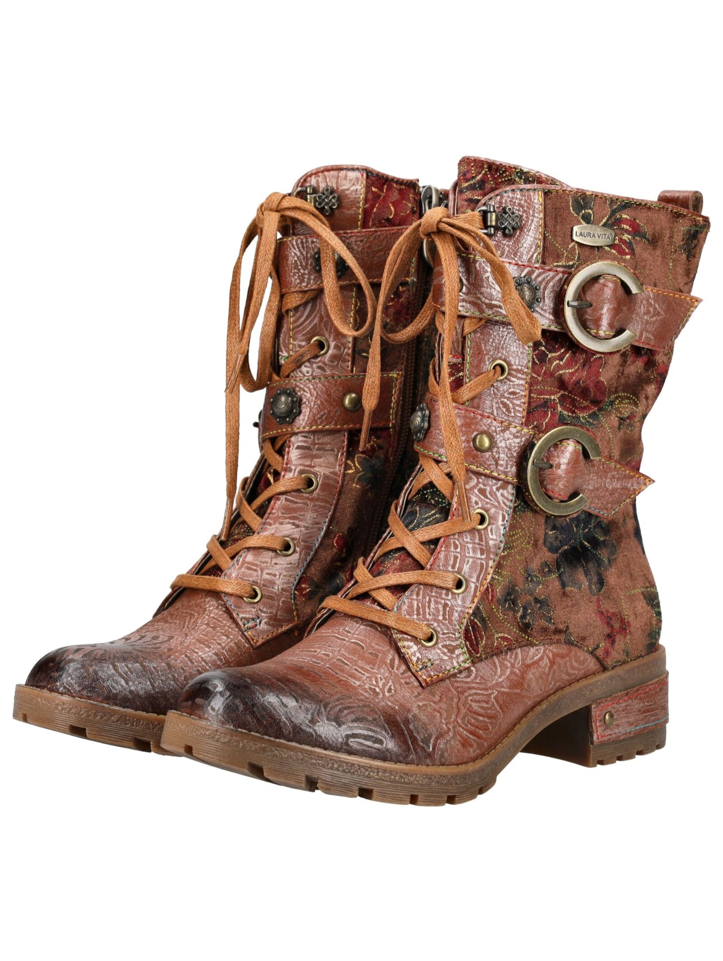 Laura Vita Lace-up boot in Brown