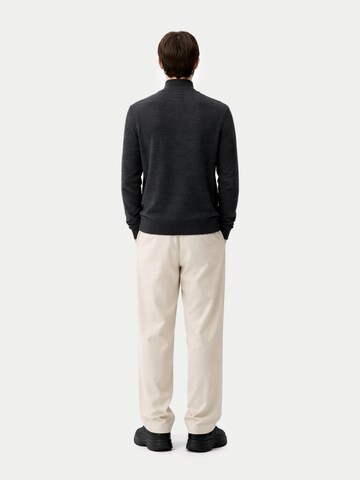 GOBI Cashmere Kardigan 'Men's Essential Full-Zip Cashmere Cardigan' – šedá
