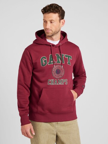 Felpa di GANT in rosso: frontale