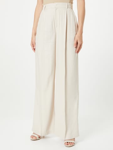 Wide Leg Pantalon à pince 'Leo' Gina Tricot en gris : devant