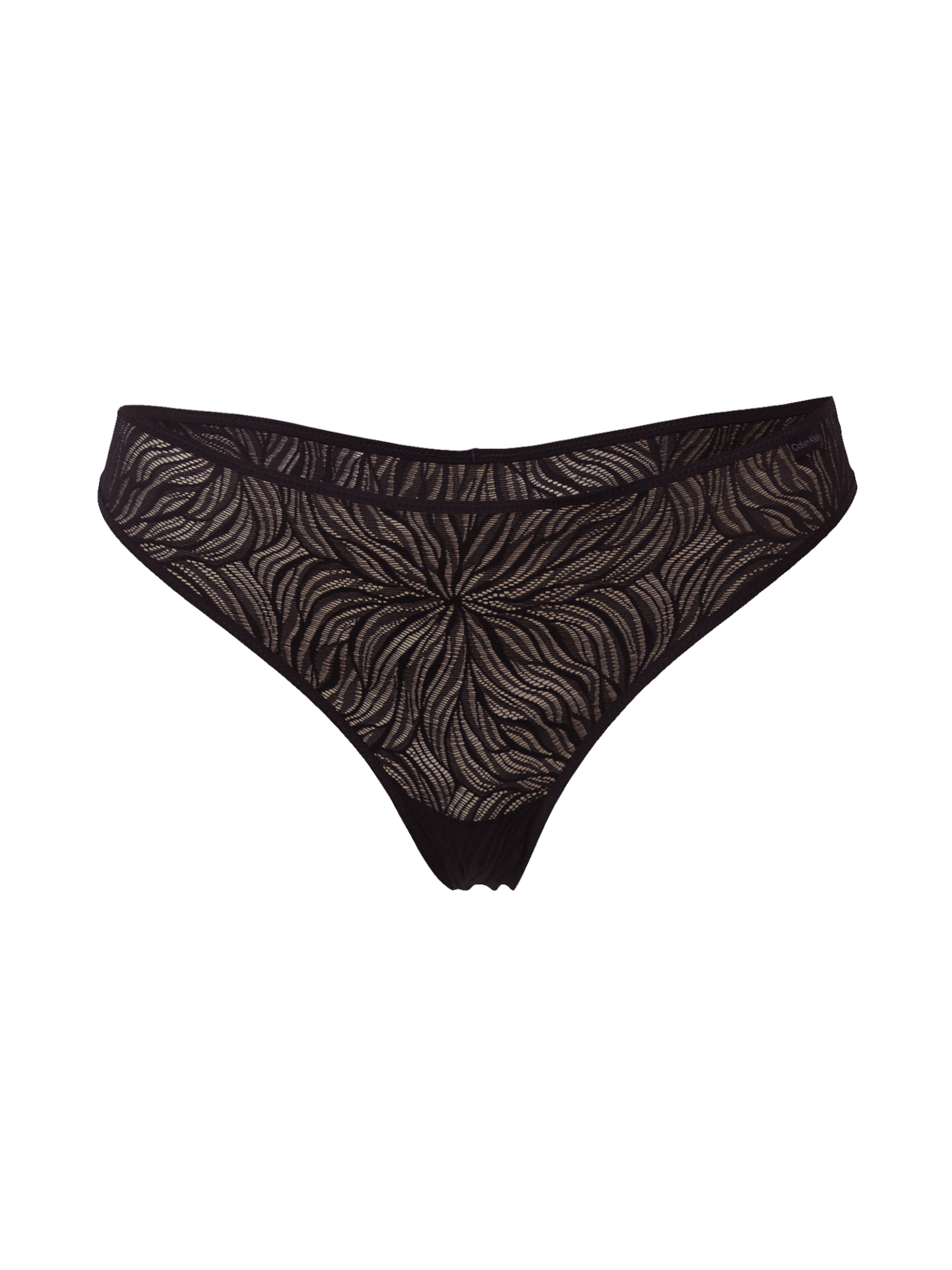 Calvin Klein Underwear String in Zwart: voorkant