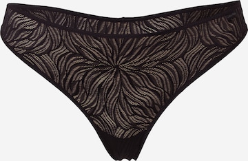 Calvin Klein Underwear String in Zwart: voorkant