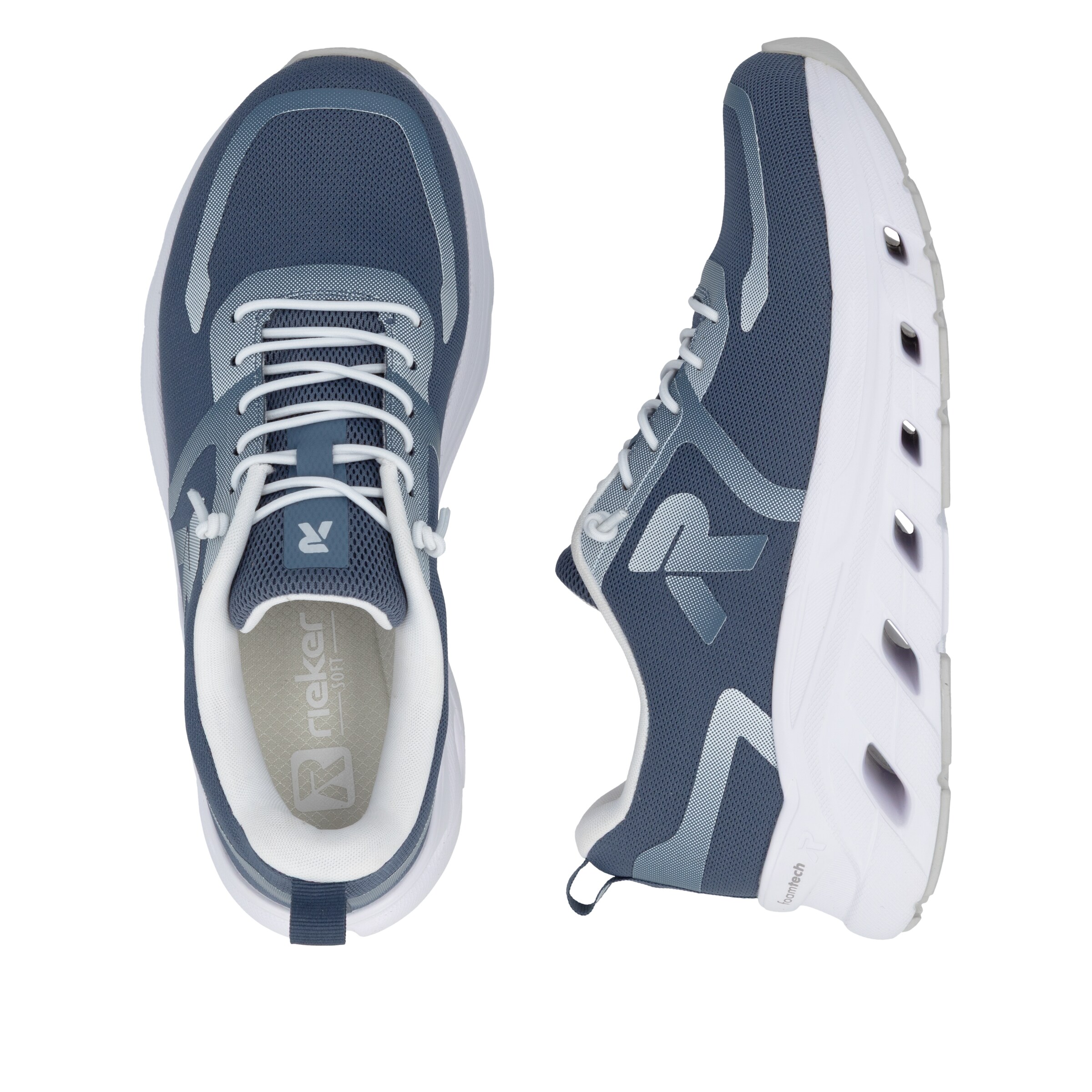 Baskets basses Rieker Sport en bleu