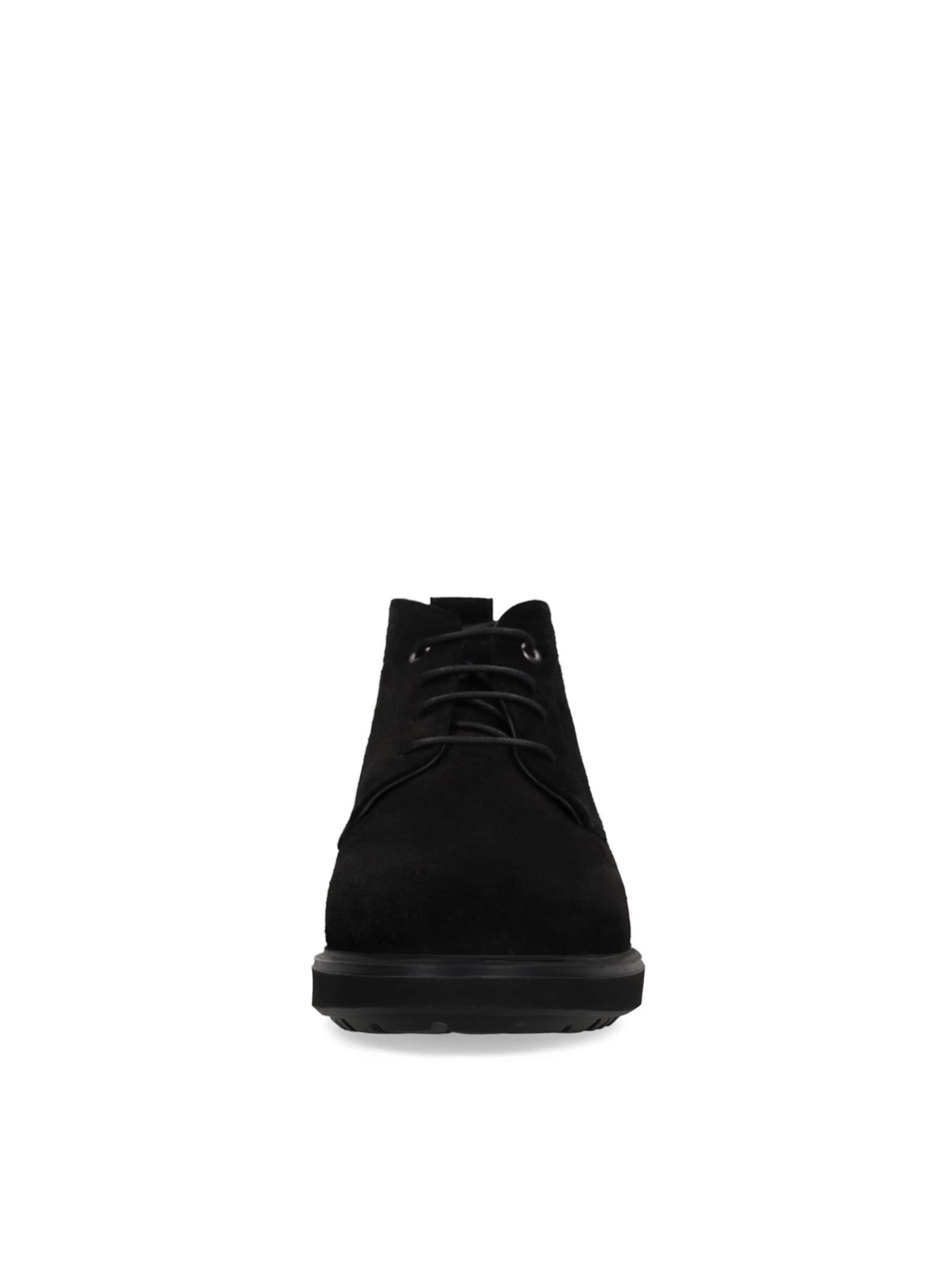 MANFIELD Schnürboots in Schwarz
