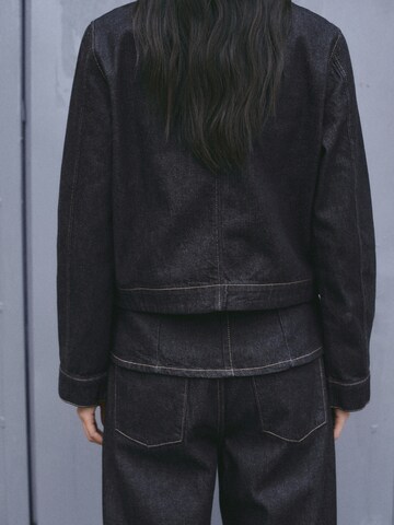 MANGO Övergångsjacka 'CLEMENCE' i blå