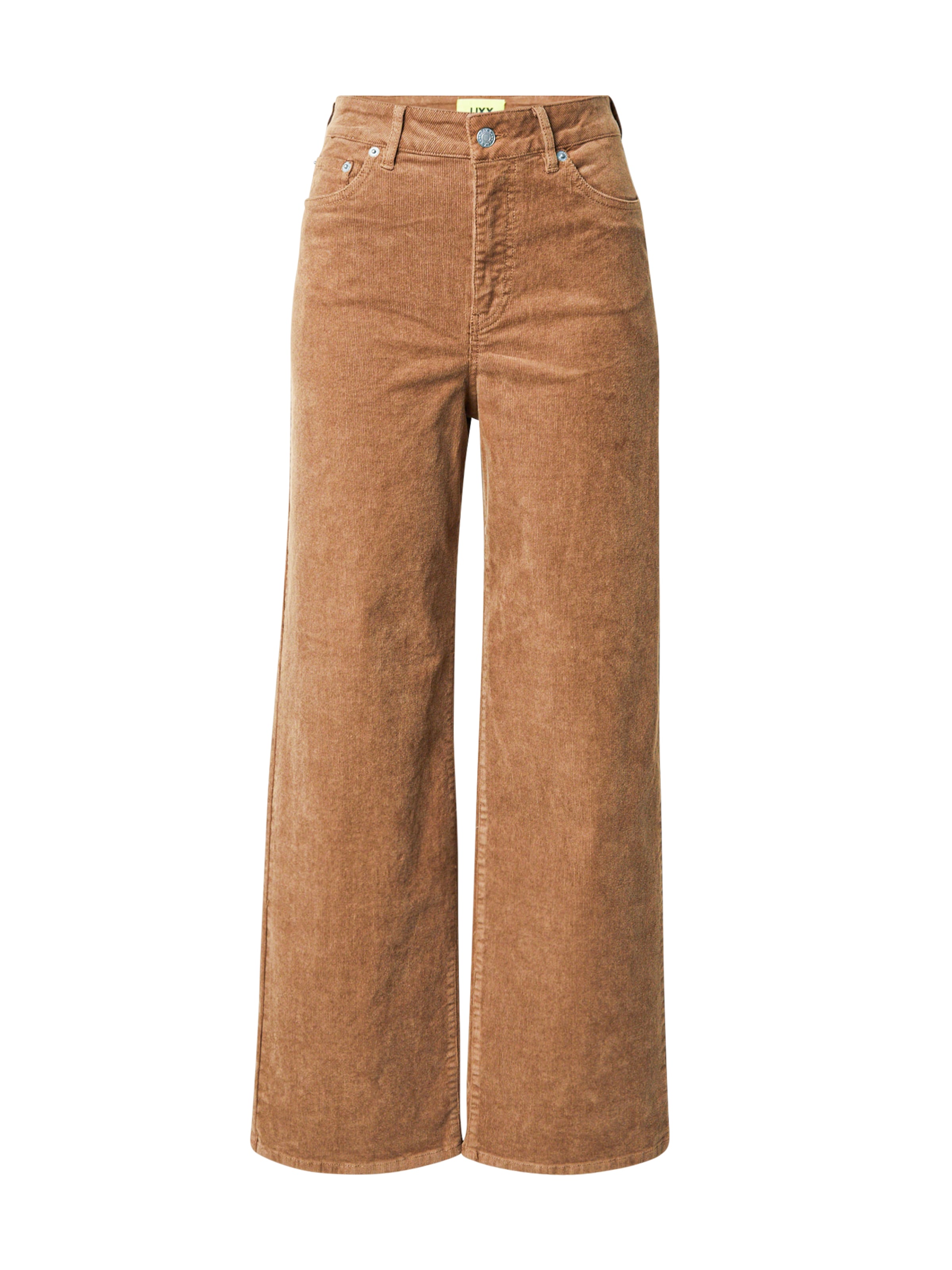 Wide Leg Pantalon 'JXGELLY' JJXX en marron : devant