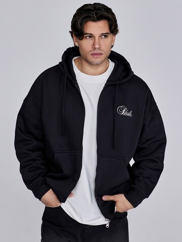 Sweat-shirt SikSilk en noir : devant
