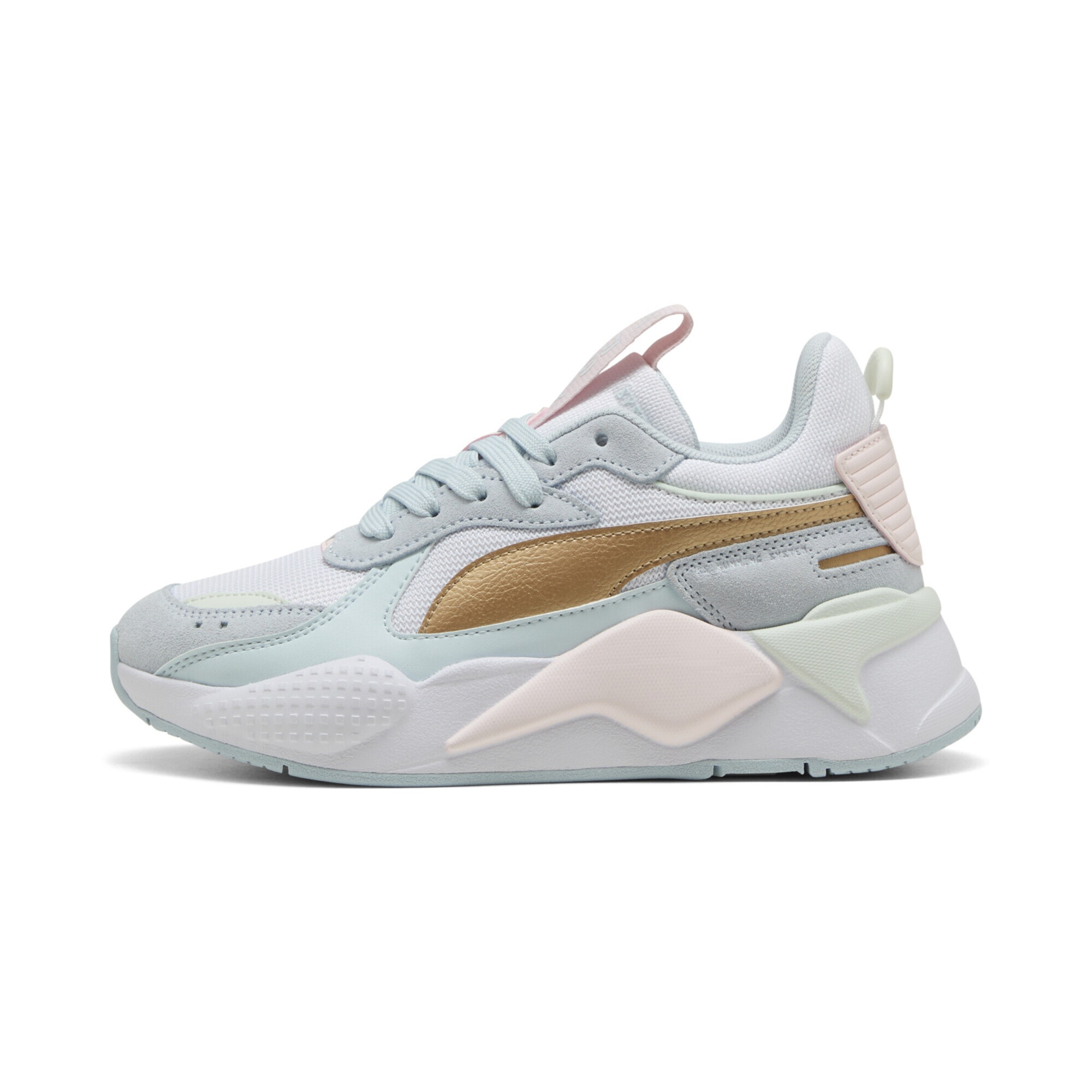 PUMA Trainers 'RS-X' in Light blue / Sepia / Light green / Off white, Item view