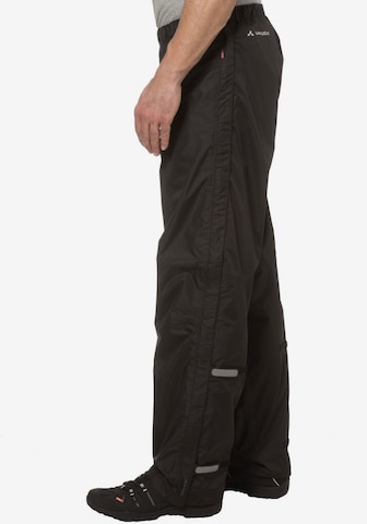 VAUDE Regular Outdoor Pants 'Fluid II' in Black