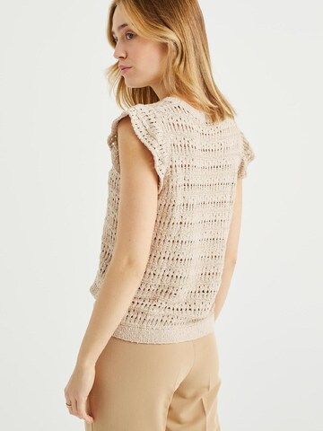 WE Fashion Pullover i beige