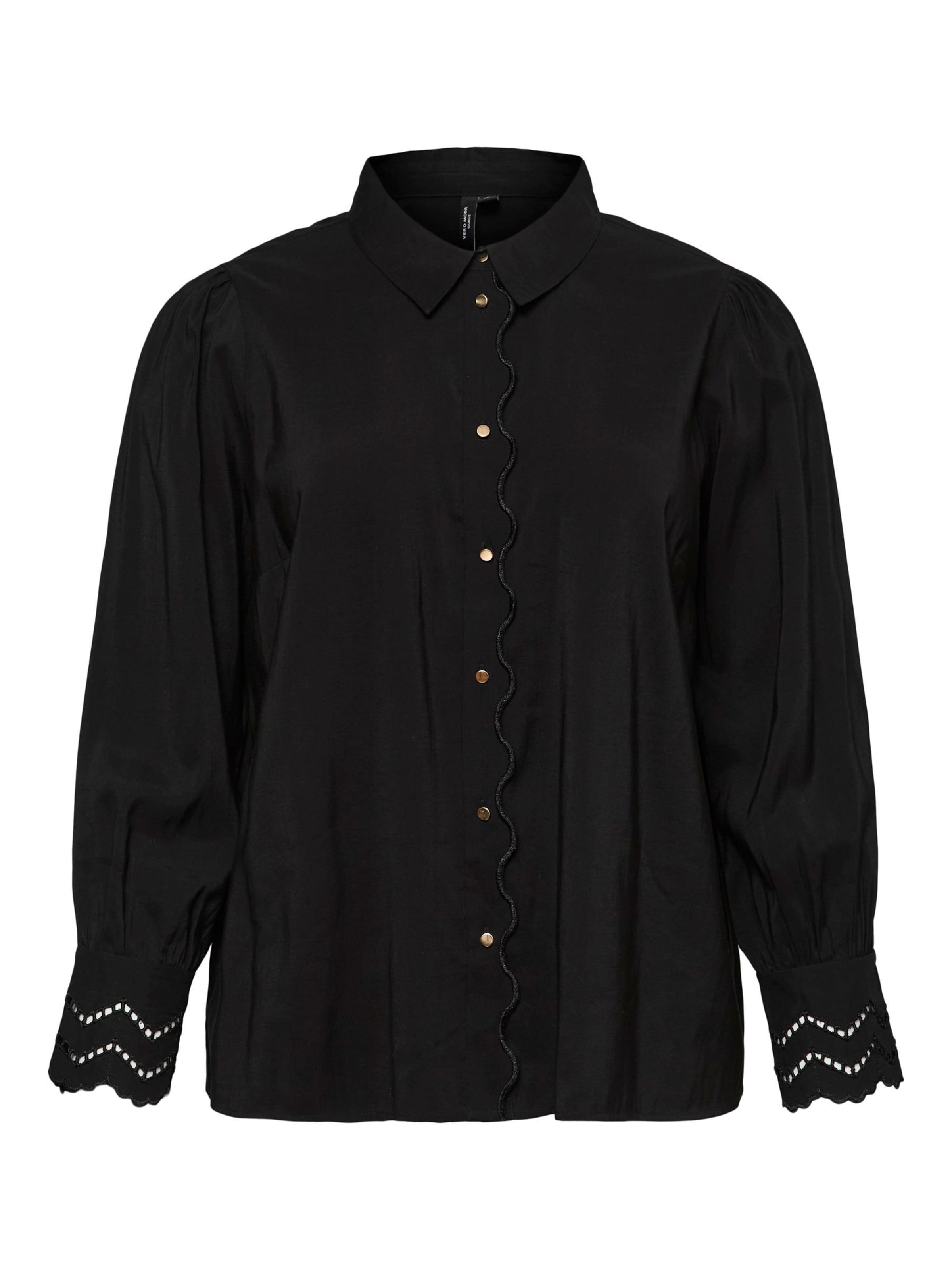 Chemisier Vero Moda Curve en noir : devant