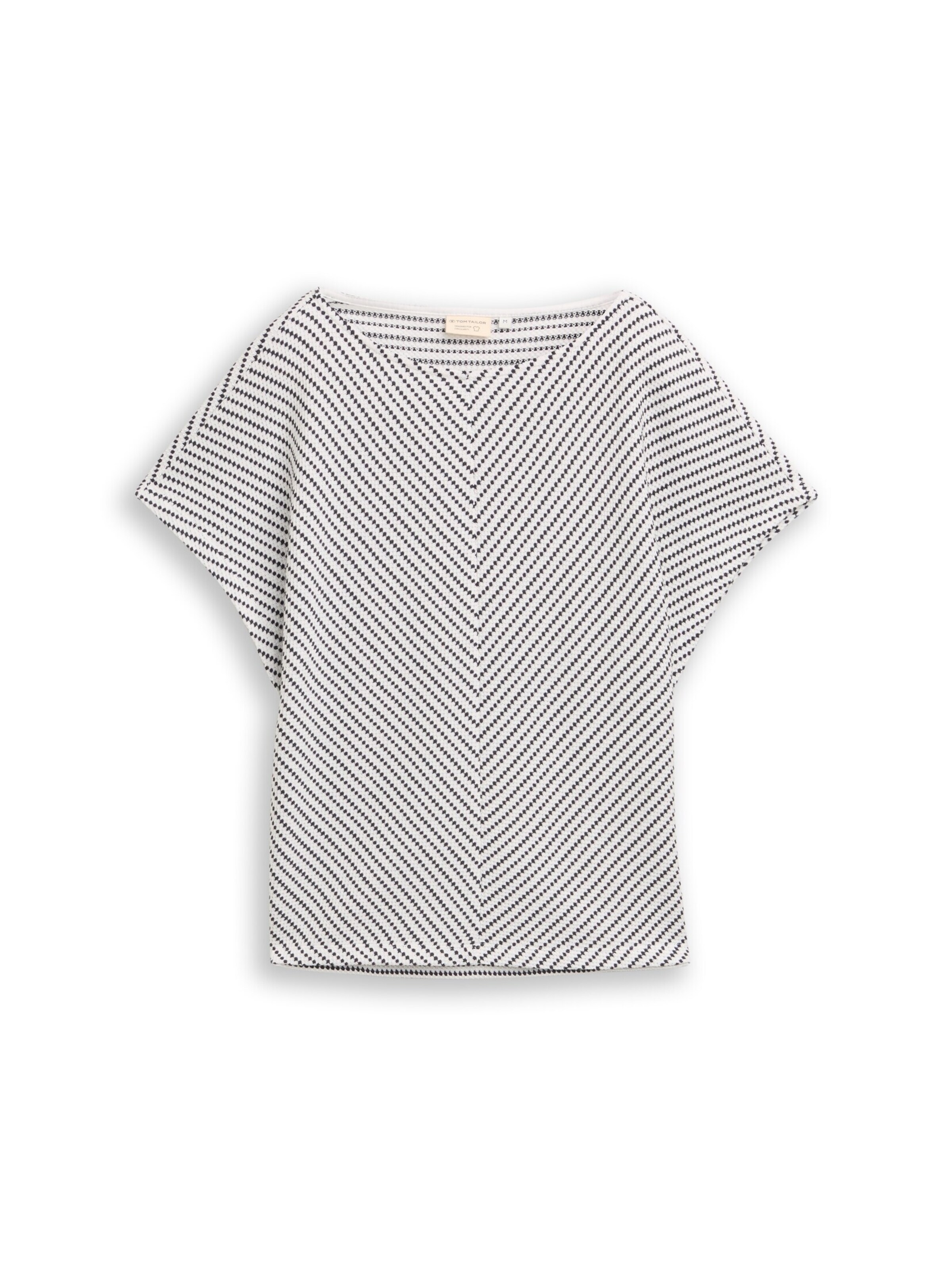 TOM TAILOR T-Shirt in Weiß: Vorderseite