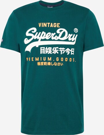 T-Shirt Superdry en vert : devant