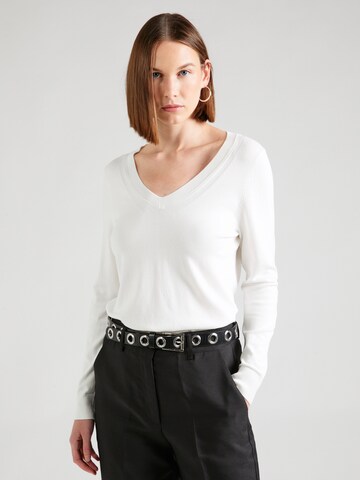 Pull-over COMMA en blanc : devant