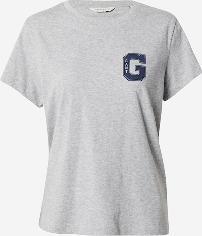 GANT T-shirt en bleu marine / gris chiné, Vue avec produit
