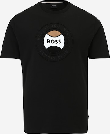 Maglietta 'Tiburt' di BOSS Black in nero: frontale