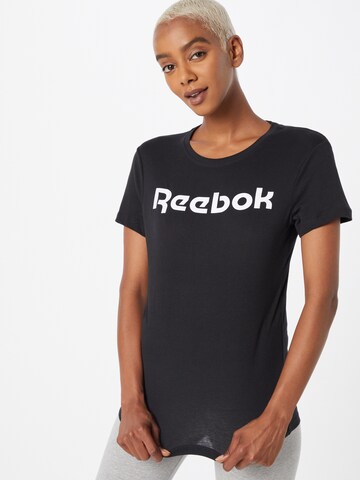 Reebok Sportshirt in Schwarz: Vorderseite