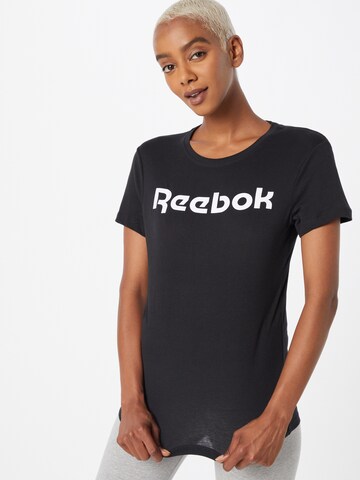 Reebok Funktsionaalne särk, värv must: eest vaates