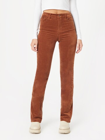 7 for all mankind Slimfit Broek 'LISHA' in Bruin: voorkant