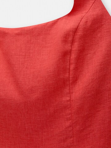 Pull&Bear Bluzka w kolorze czerwony