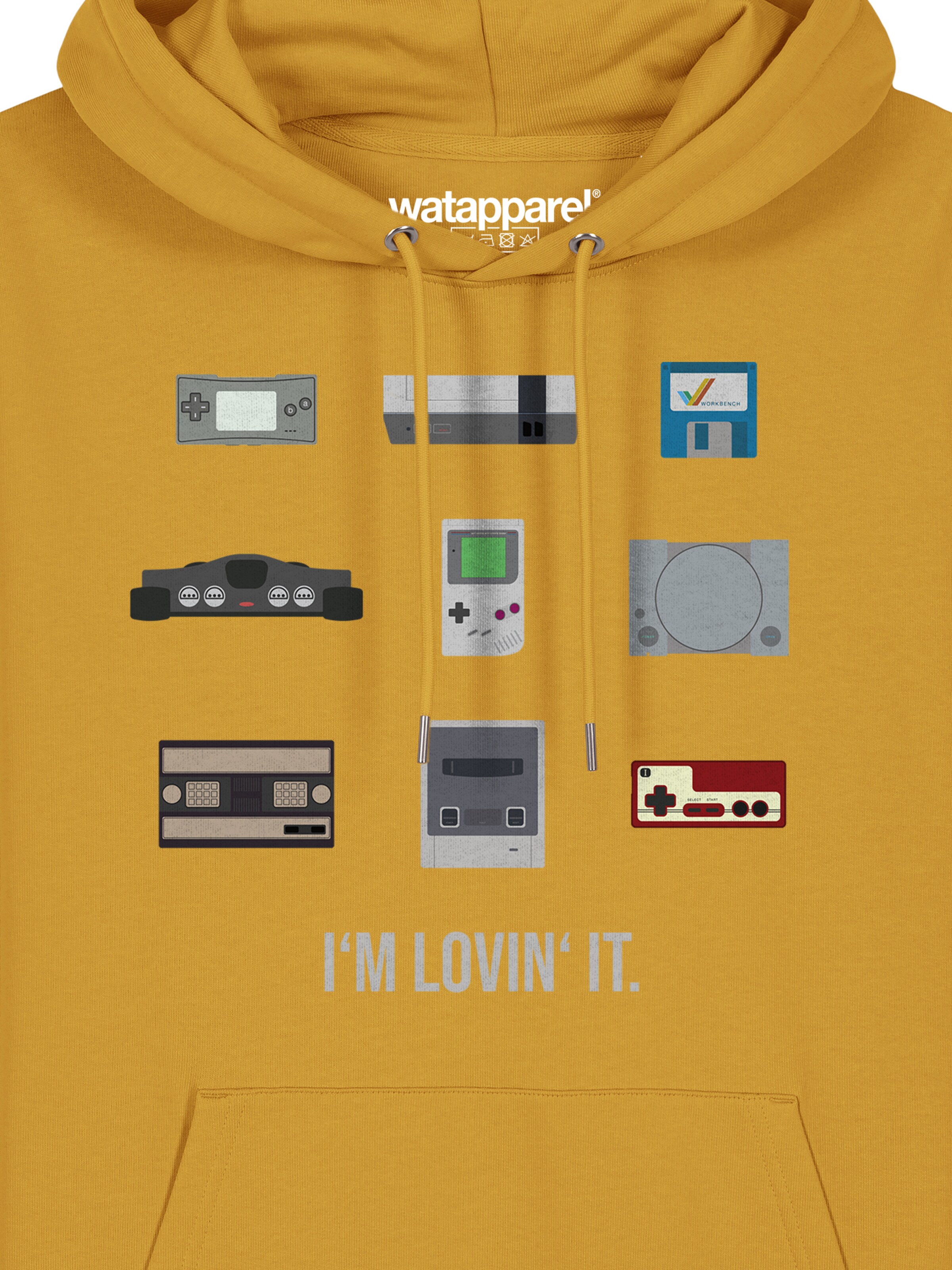 Felpa ' Videogames ' di Watapparel in giallo