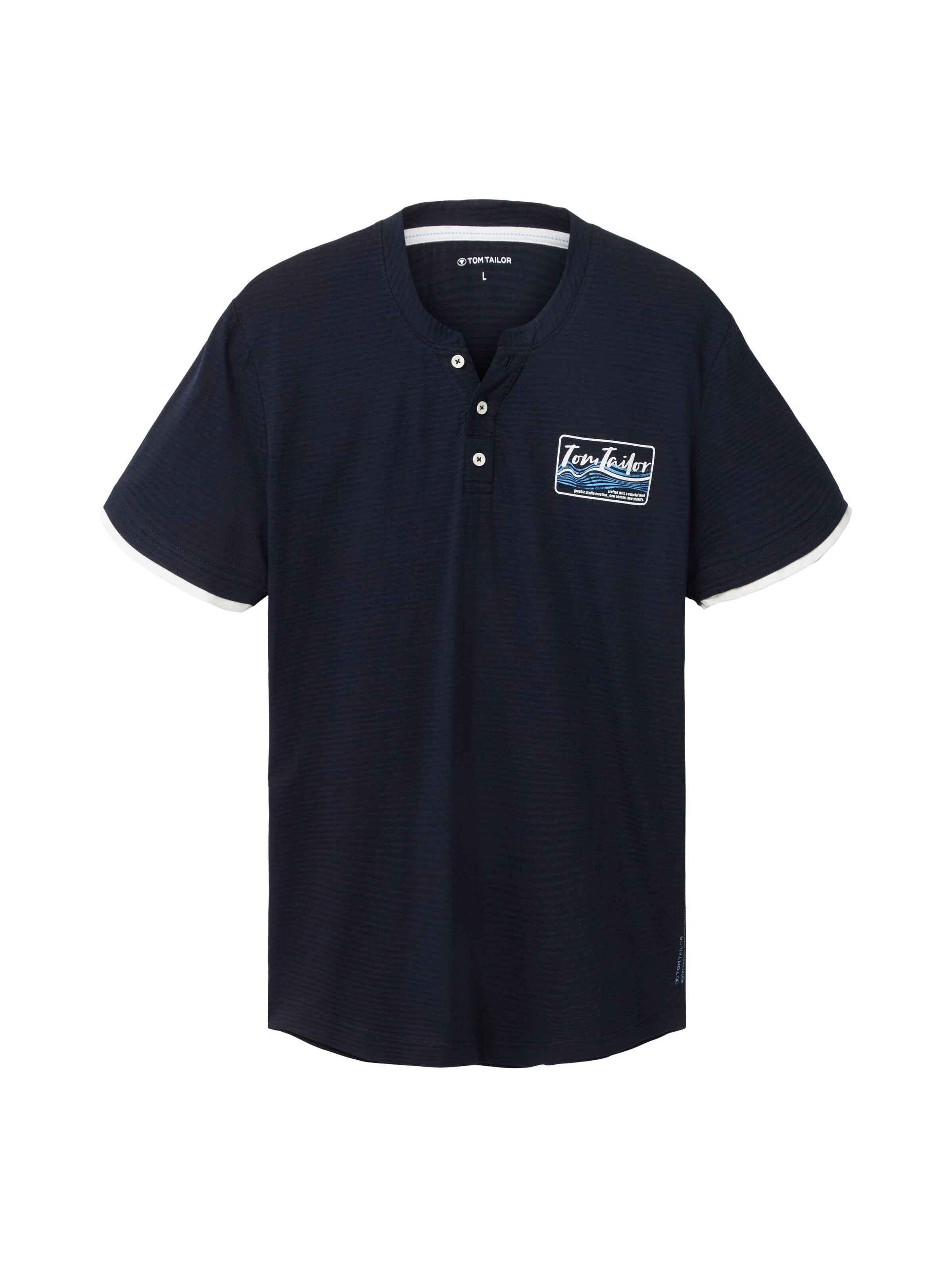 TOM TAILOR Shirt in Blue: front