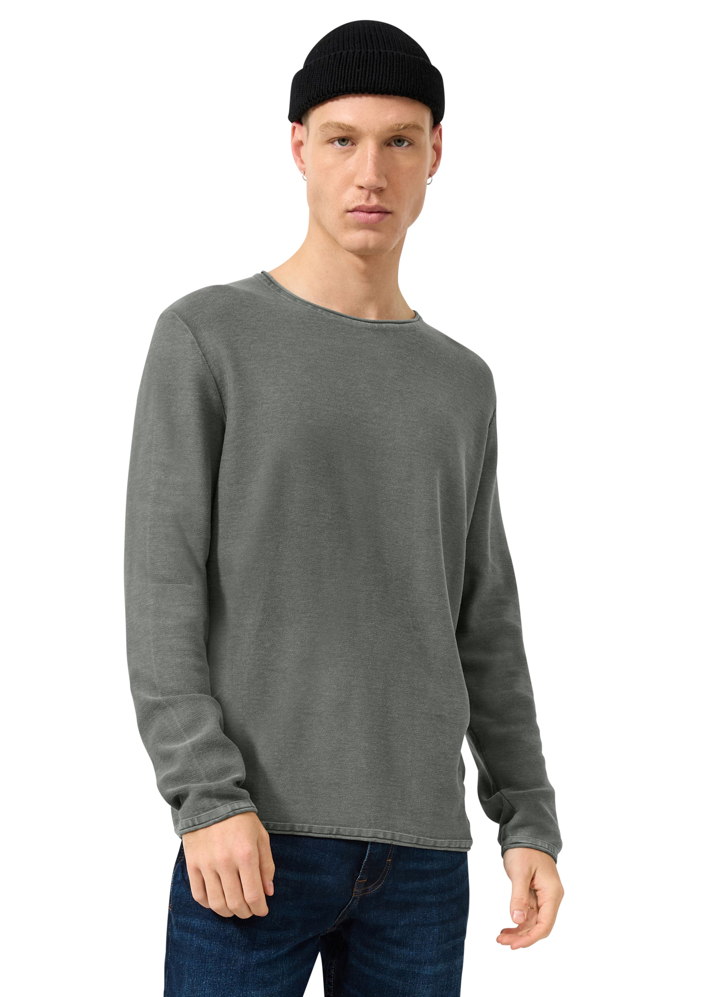 Pull-over QS en gris : devant