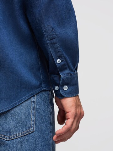 Ombre Regular Fit Hemd‌‌‌‌‌‌‌‌ in Blau