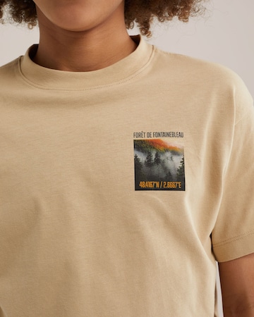 T-Shirt WE Fashion en beige