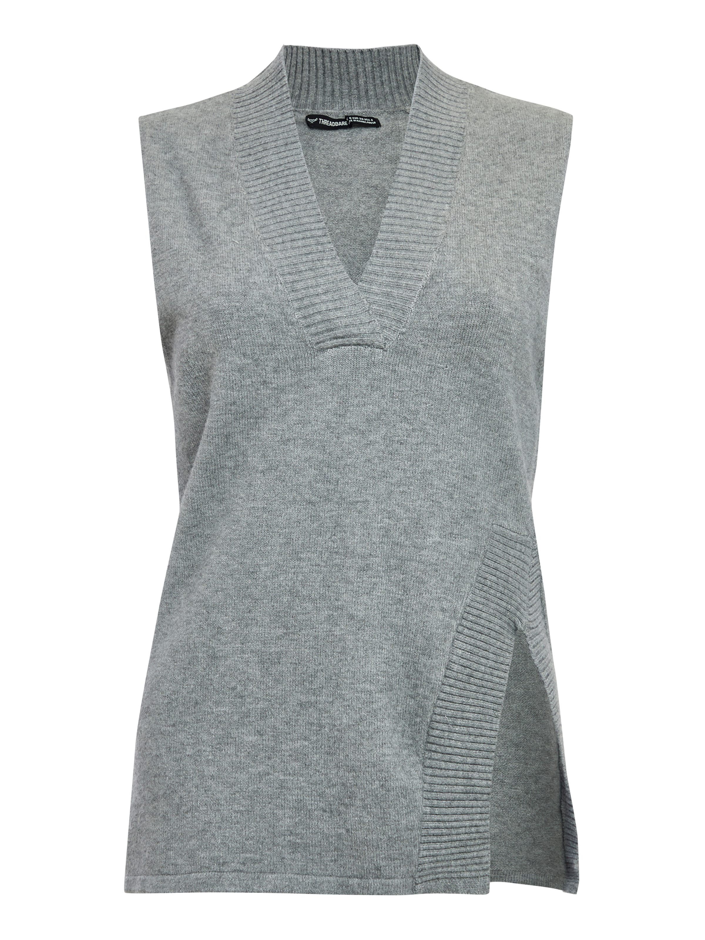 Threadbare Trui 'Zofia' in Grijs: voorkant