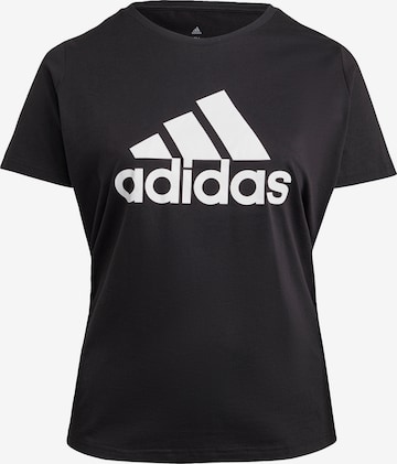 ADIDAS SPORTSWEAR - Camisa funcionais 'Essentials' em preto: frente