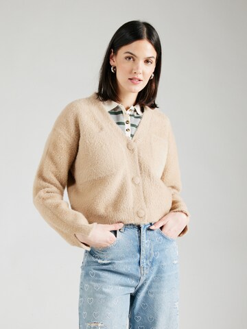 RINO & PELLE Knit cardigan 'Isarea' in Brown: front