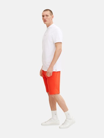 TOM TAILOR Normální Kalhoty – červená