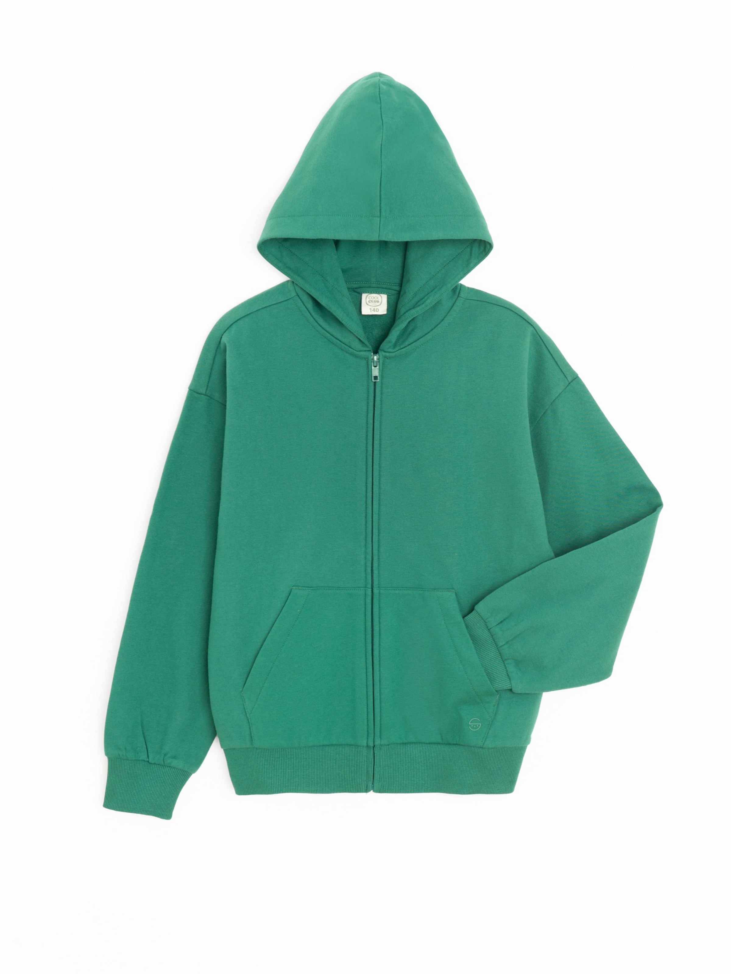 Cool Club Sweatjacke in Grün: Vorderseite