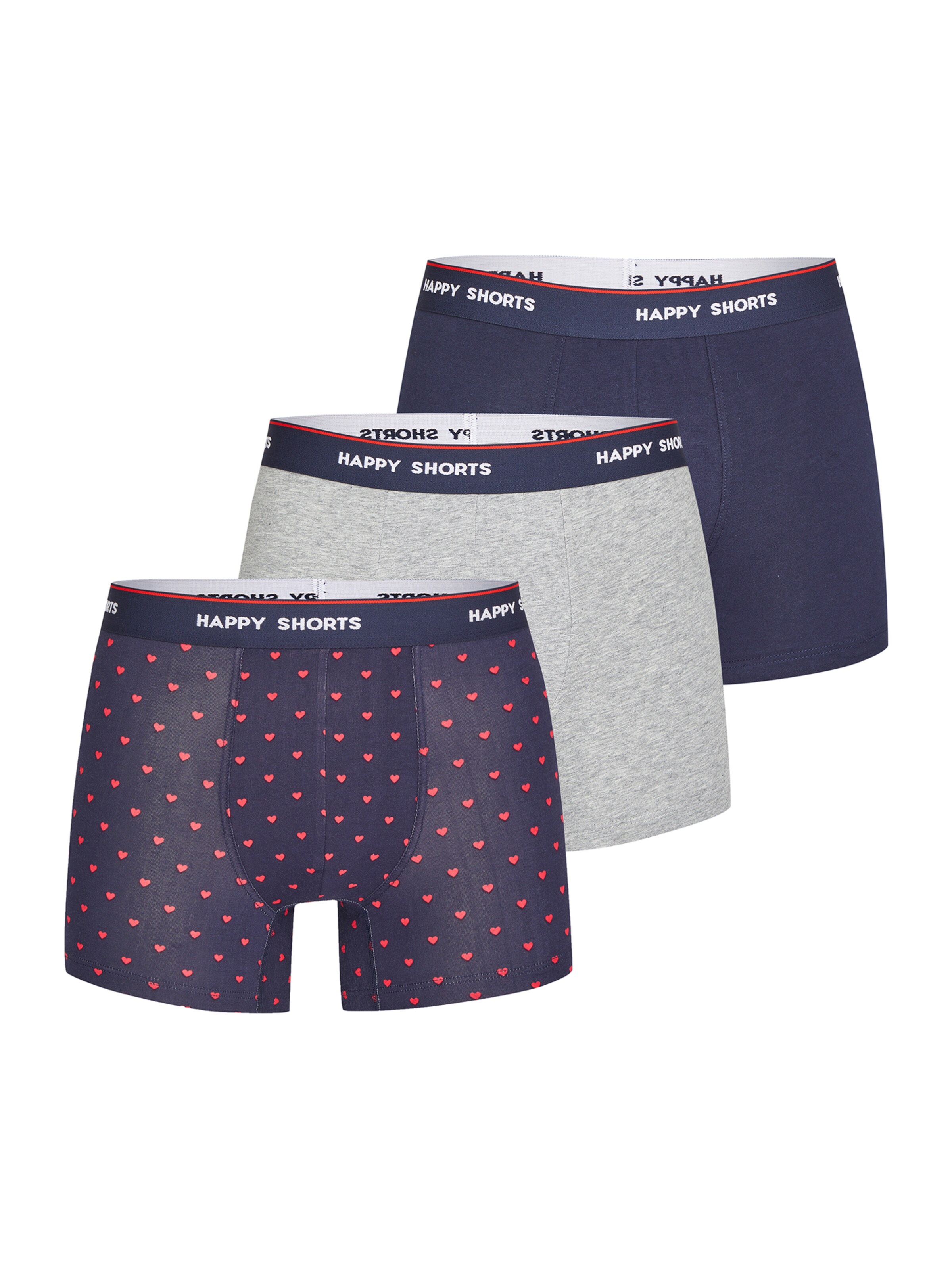 Boxers Happy Shorts en bleu : devant