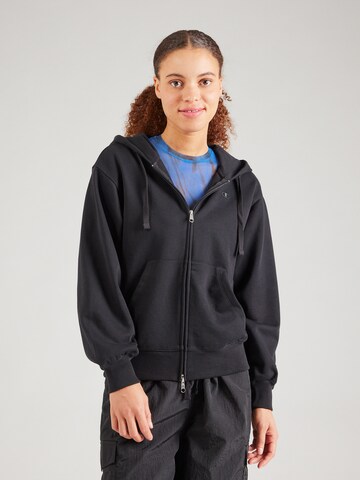 Champion Authentic Athletic Apparel Sweatjacke in Schwarz: Vorderseite