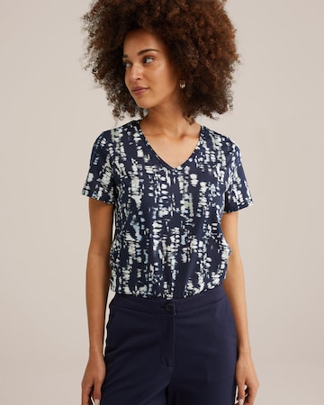 WE Fashion T-Shirt in Blau: Vorderseite