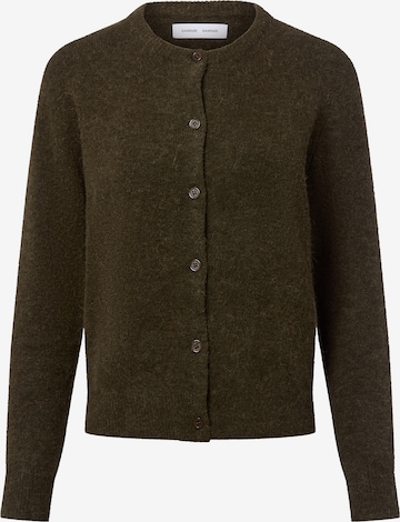 Samsøe Samsøe Gebreid vest 'Nor Short' in Groen: voorkant