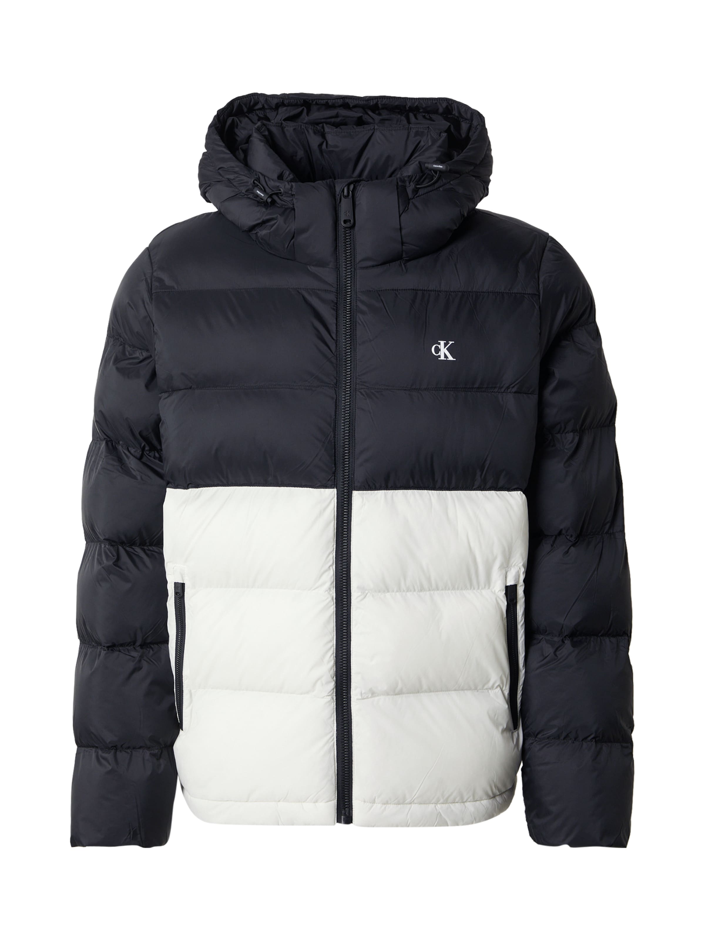 Calvin Klein Jeans Зимно яке в черно: отпред