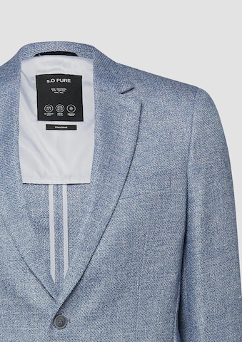 Coupe regular Veste de costume ' S.OPURE ' s.Oliver en bleu