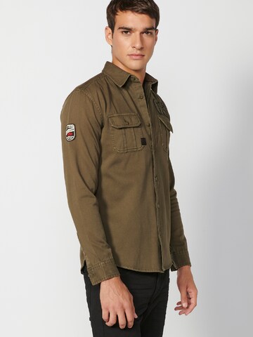 KOROSHI Regular fit Overhemd in Groen