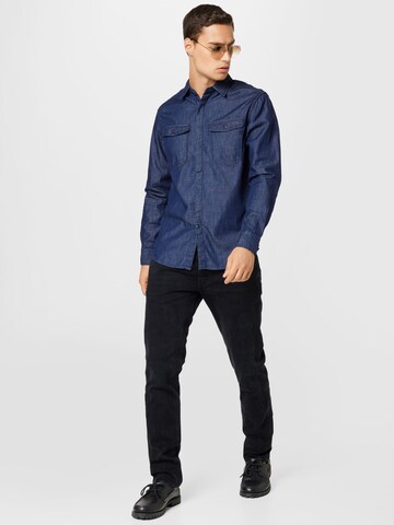 REPLAY Regular Fit Hemd in Blau