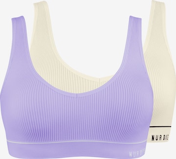 Nur Die Bra 'Retro' in Purple: front