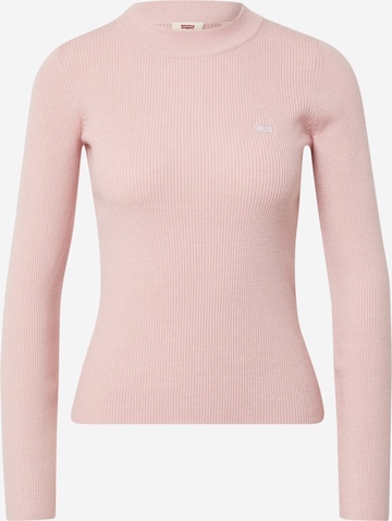 LEVI'S ® Sweter 'Crew Rib Sweater' w kolorze różowy: przód