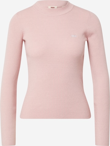 LEVI'S ® Pulover 'Crew Rib Sweater' | roza barva: sprednja stran